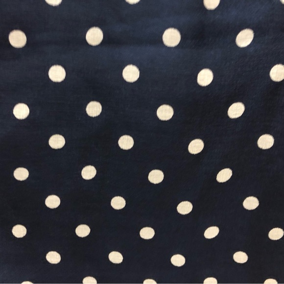 Seraphine Maternity LUXE navy & ivory polka dot silk cocktail “Cassandra” dress - Picture 9 of 9